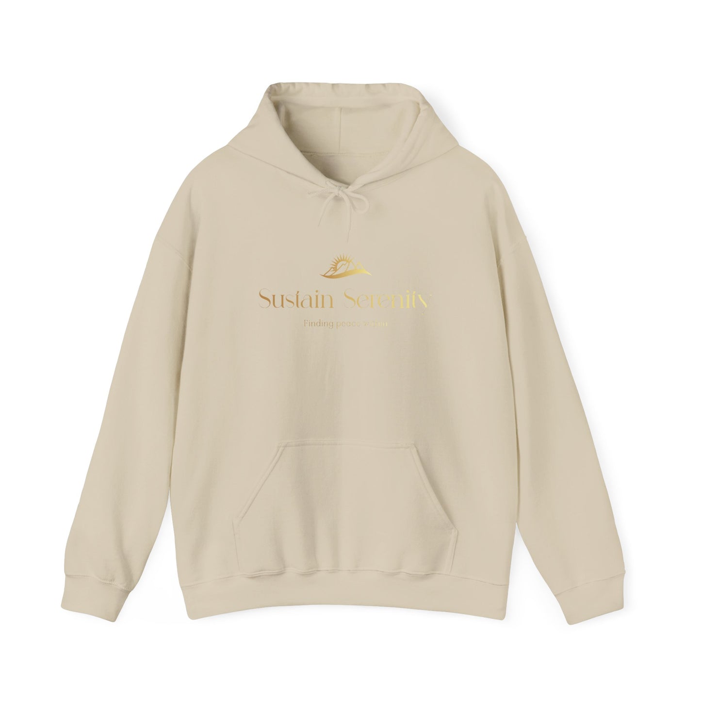 Sustain Serenity Hoodie - Cozy Unisex Sweatshirt for Mindfulness, Self-Care Gift, Relaxation Wear, Spiritual Comfort, Meditation Apparel