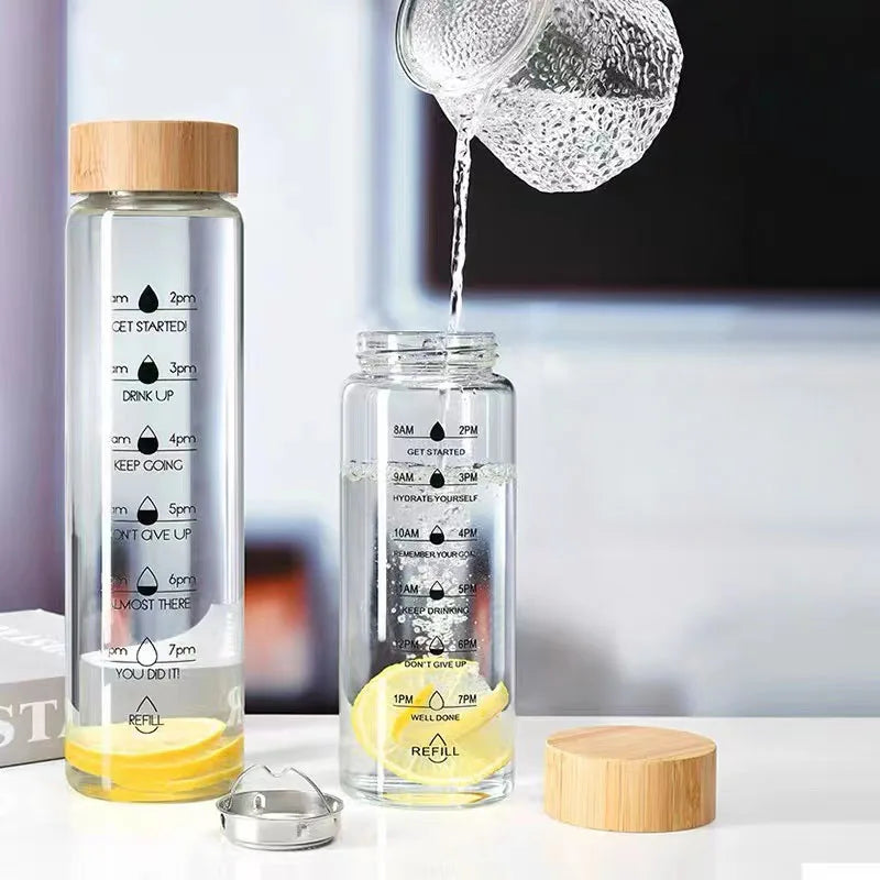 Glass Water Bottle & Tea Diffuser