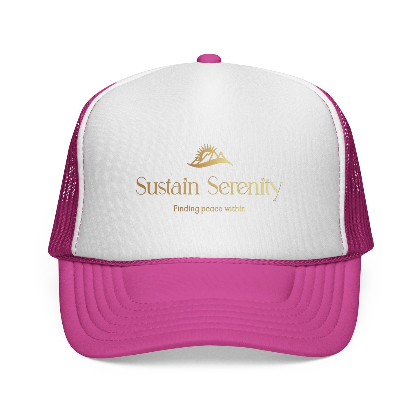 Trucker Cap Sustain Serenity - Yoga Lovers Peace Movement Hat