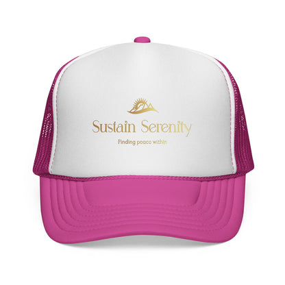 Trucker Cap Sustain Serenity - Yoga Lovers Peace Movement Hat