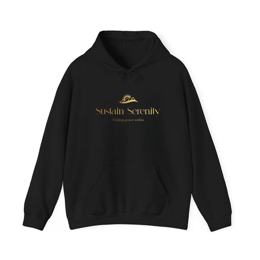 Sustain Serenity Hoodie - Cozy Unisex Sweatshirt for Mindfulness, Self-Care Gift, Relaxation Wear, Spiritual Comfort, Meditation Apparel