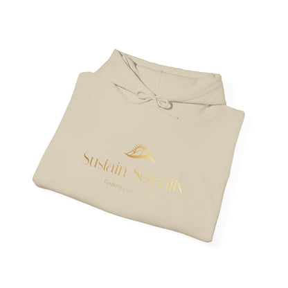 Sustain Serenity Hoodie - Cozy Unisex Sweatshirt for Mindfulness, Self-Care Gift, Relaxation Wear, Spiritual Comfort, Meditation Apparel
