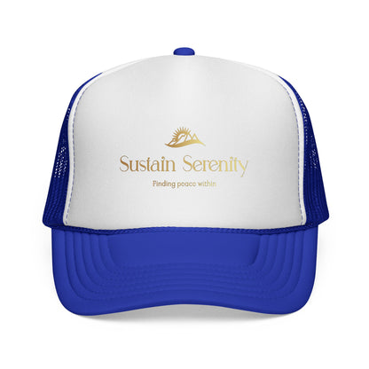 Trucker Cap Sustain Serenity - Yoga Lovers Peace Movement Hat