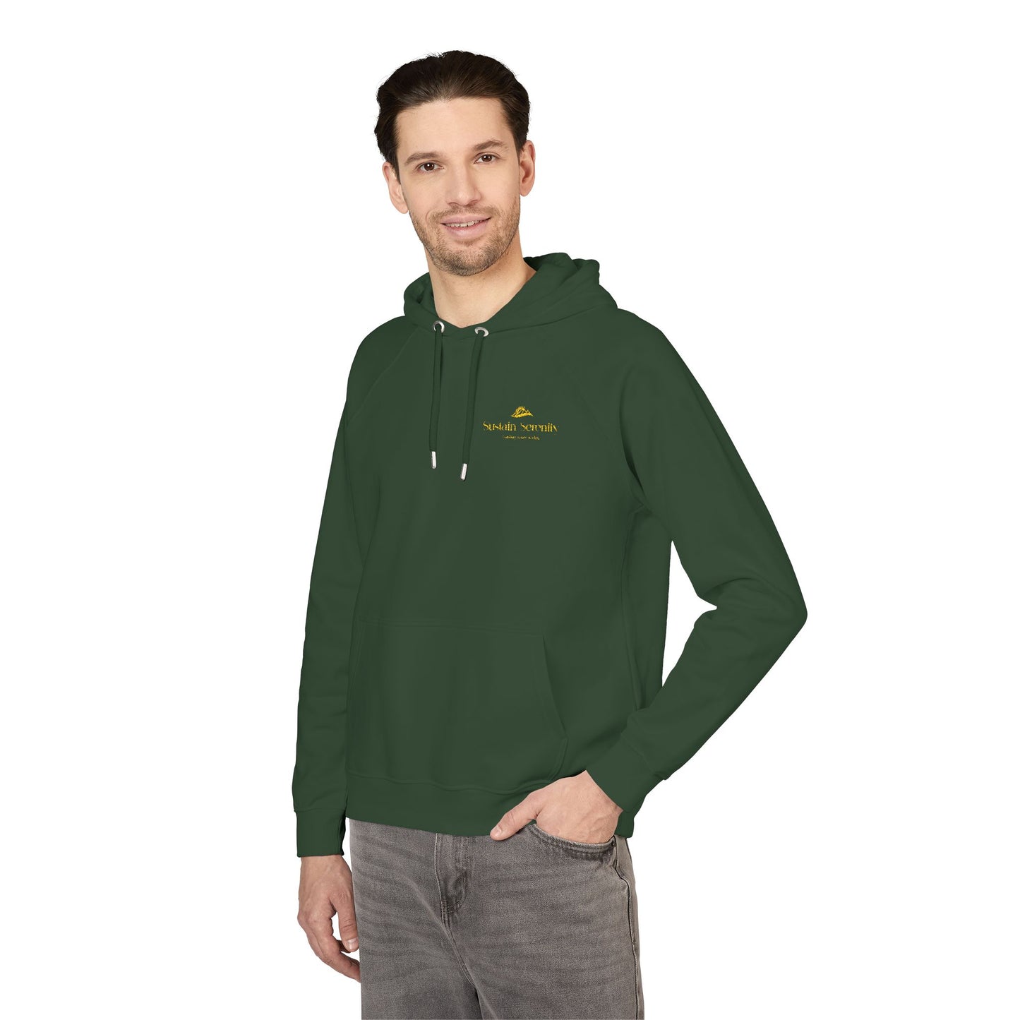 100% Organic Cotton Eco-Friendly Embroidered Hoodie | Cozy Casual Wear, Sustainable Fashion, Gift for Him/Her, Perfect for Outdoor Adventures