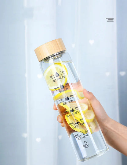 Glass Water Bottle & Tea Diffuser
